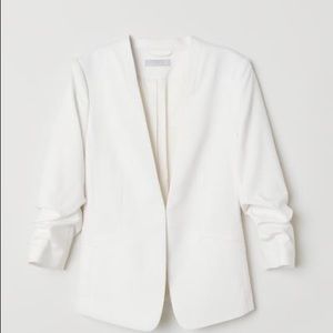 HM white blazer